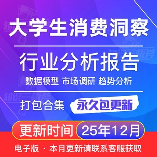 中国大学生消费洞察市场调查研究分析报告 G252