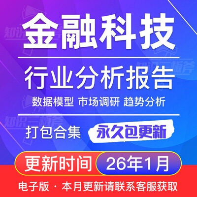 2025年Fintech金融科技行业科技金融研究分析报告合集 G283