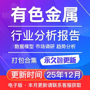 2025年有色金属电解铝高镍钴材料稀土行业研究市场现状投资数据报告