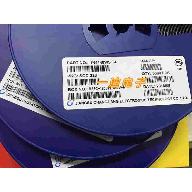 CJ长电贴片开关二极管 1N4148 T4 0805  SOD-323 IN4148 【3K/盘