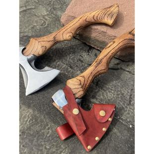 奇星新品勇士战斧全钢锻打斧头户外露营劈柴伐木战斧家用剁骨斧子