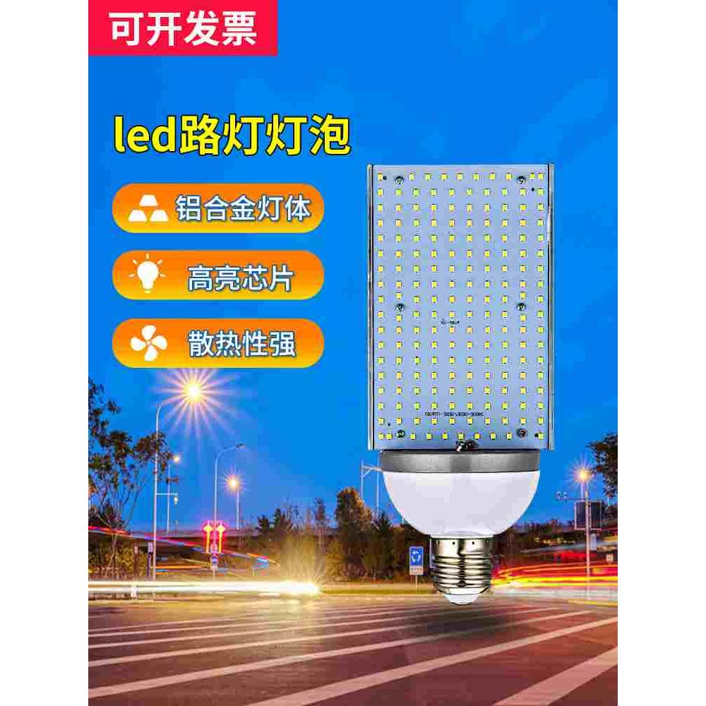 LED横插灯泡单面照明新农村横装路灯工程改造光源E40E2730W60W80W