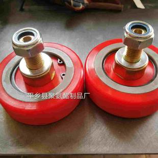 聚氨酯包胶轮6008橡胶包胶轮轴承滑轮滚轮压轮厂家定做不脱胶耐磨