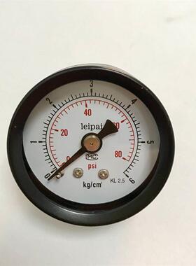 直径40mm-42mm  轴向压力表 压力80psi 6kg 螺纹ZG1/8 气压 水压