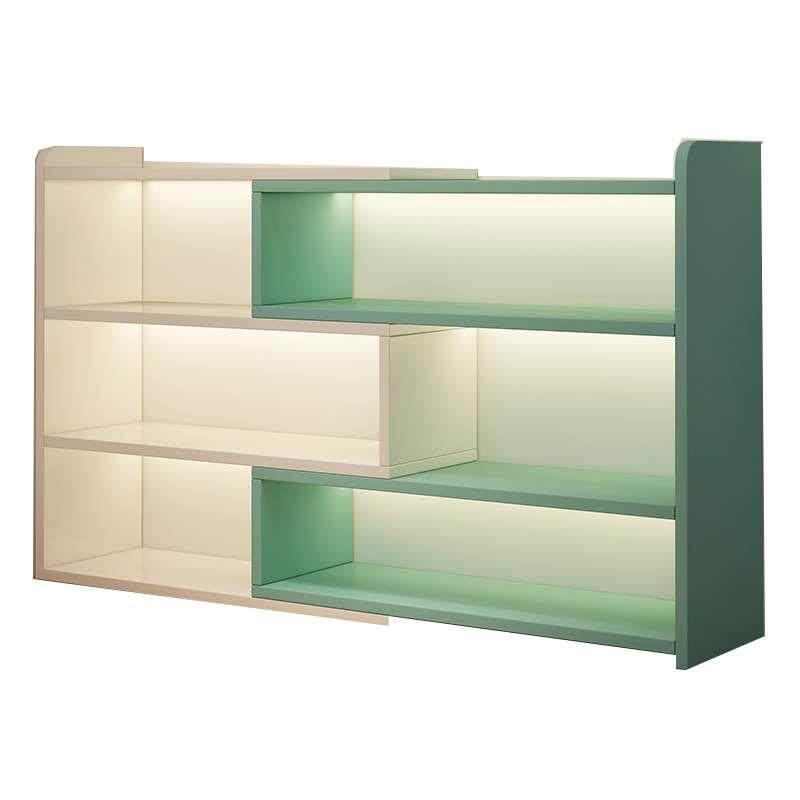 桌面置物架电脑旁小书架简易转角靠墙收纳架办公室多层储物展