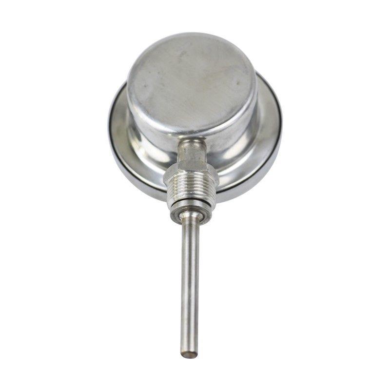 WSS411w指针机械插入式304不锈钢径向双金属温度计管道温度工业表