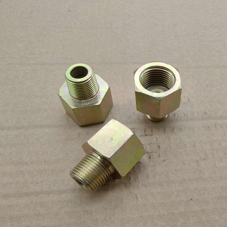 外丝Zg3/8-转内丝G1/2高压铁材料接头3分变4分外表镀锌0304