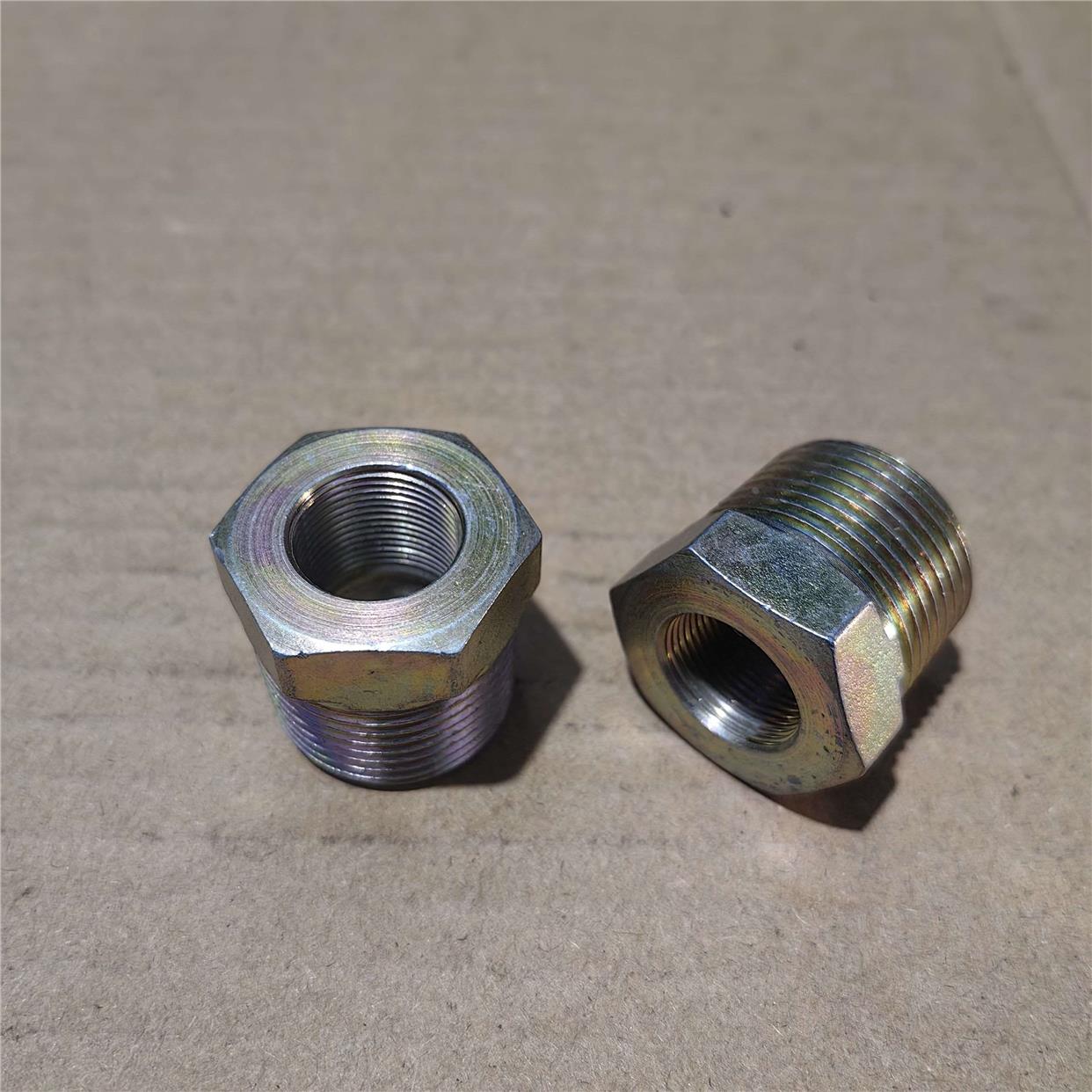 补芯外丝Zg3/4（即6分）-转内丝M18*1细牙铁接头外表镀锌变径0618