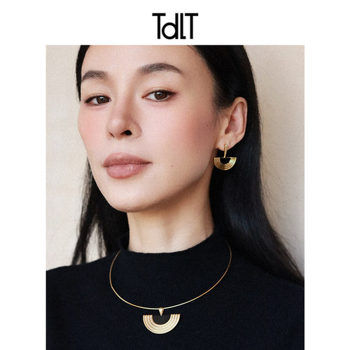 扇形项坠项圈锁骨项链高级感