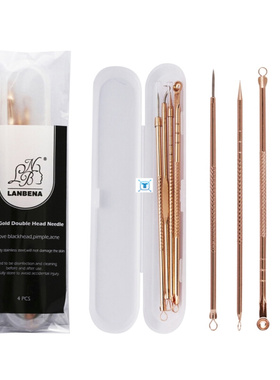 4pcs/set Stainless Steel Acne Pimple Spot Extractor Pore