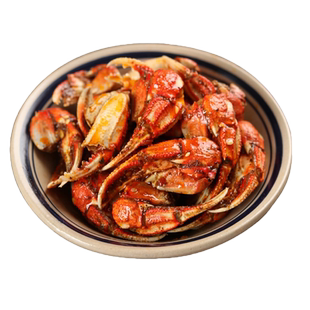 麻辣蟹钳即食蟹腿蟹肉小吃零食海鲜下酒菜熟食腌制香辣蟹脚