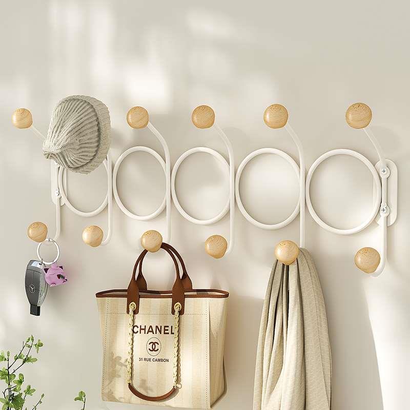 衣帽架墙上包挂衣架壁挂门后进门玄关入户门挂钩卧室置物架挂衣钩