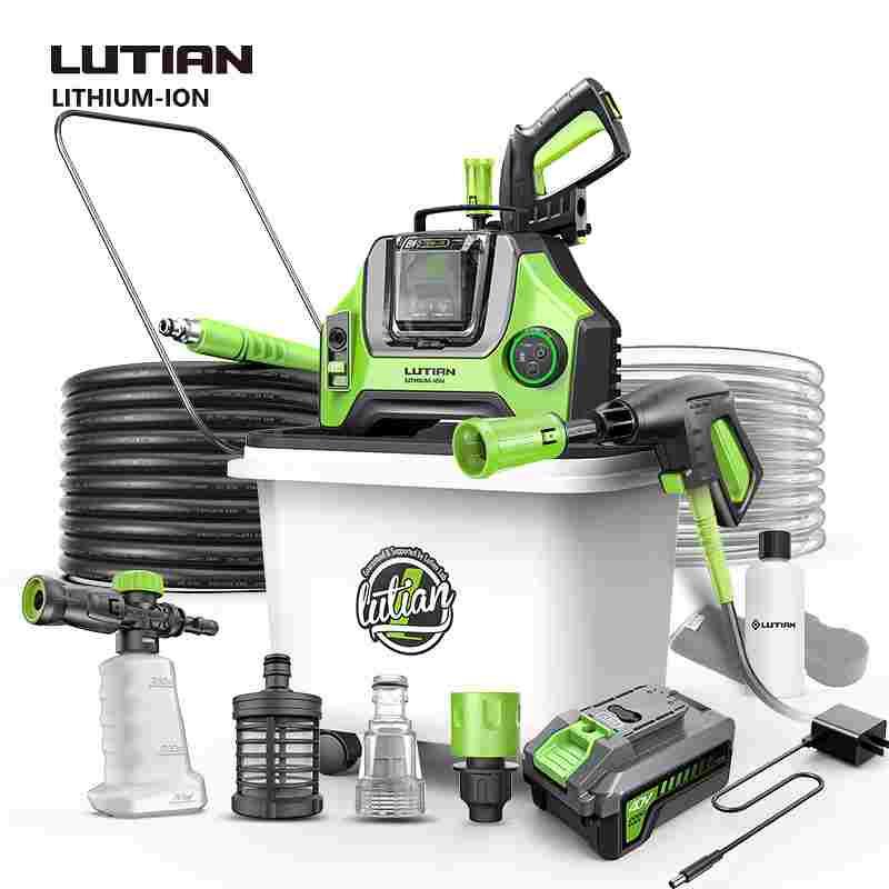 绿田无线洗车机车用家用便携充电高压水枪刷车锂电池水泵清洗神器