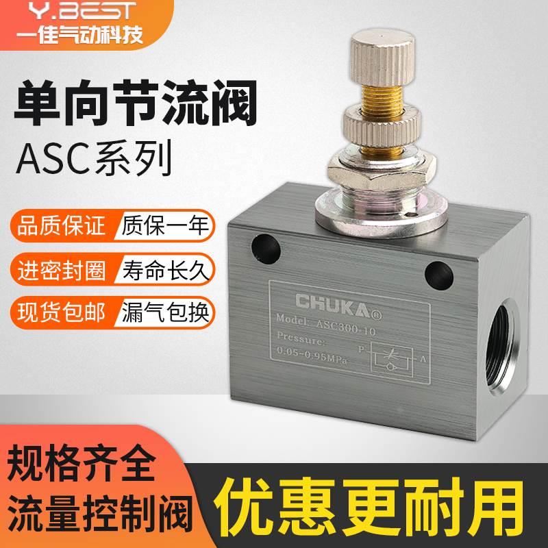 流量控制阀 单向节流阀ASC100-06 ASC200-08 ASC300-10 ASC300-15