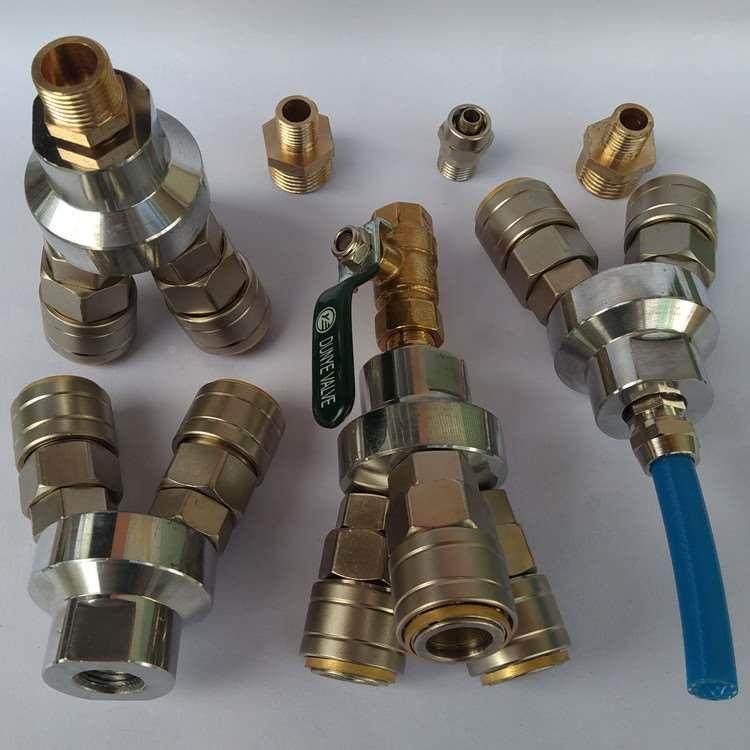 C式快速气动接头 三叉二叉口接头气管三通二通空压机接头气动元件