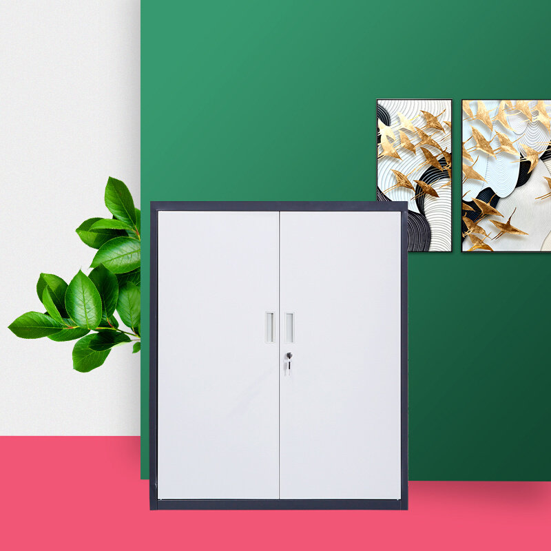 。文件柜钢制档案柜拆装组装套色柜双色储物柜资料柜办公矮柜铁皮