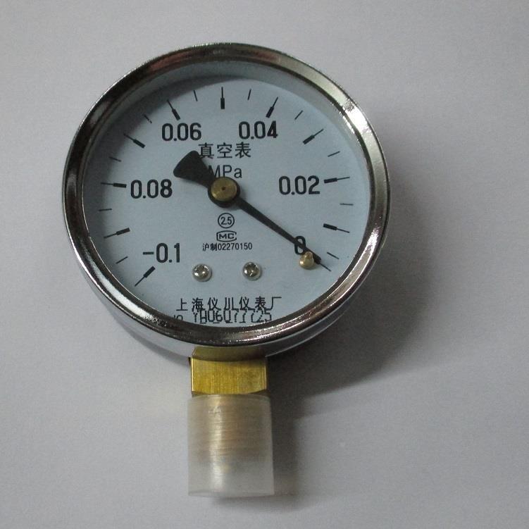 负压表  60mm 测量范围  -0.1-0mpa 型号Z-60 真空表 螺纹M14*1.5