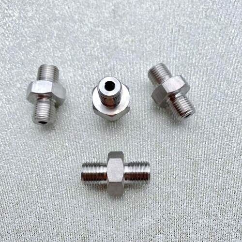 M12x1.25 不锈钢双外丝接头 两边外螺纹M12x1.25 对丝 材质304钢