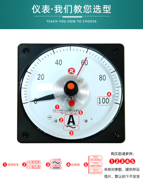 。RISESUN电流表LS-110H交流100/5A电压表500V-600V广角船用报警
