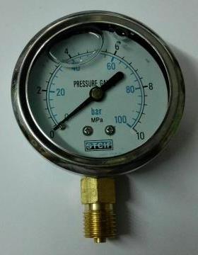 stcif牌耐震压力表 pressure gauge 0～100bar/0～10mpa stc1f
