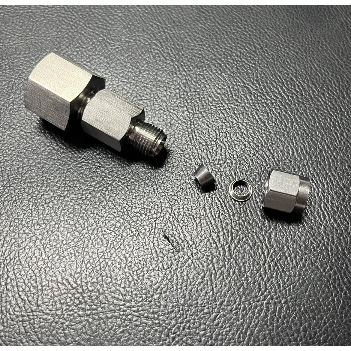 M18x1.5-6mm 不锈钢卡套接头 组合 内螺纹M18x1.5 卡外径6mm 钢管