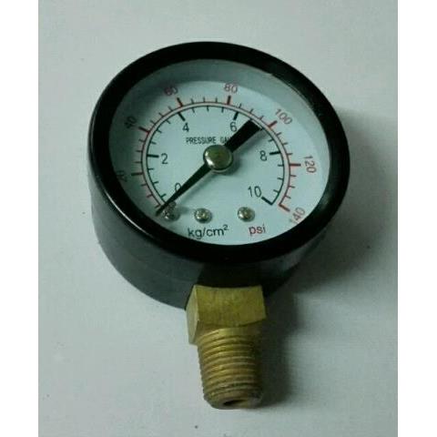 Y40 0~10kgf/cm2 0~1mpa 直径40mm 英文双刻度显示压力表 y-40