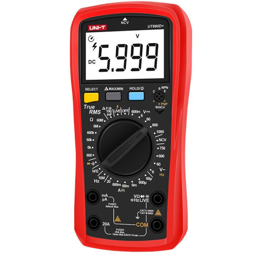 。优利德UT890D+/890C万用表数字高精度智能电工多功能防烧万用表