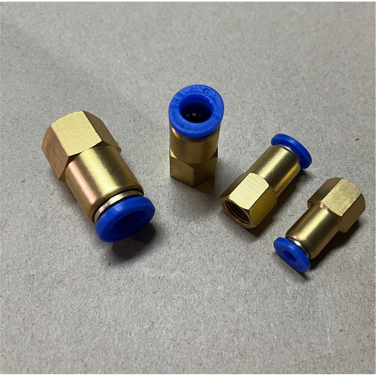 内螺纹气管快插接头 m10x1-8mm m10*1-8 快接pu管接头 铜塑接头