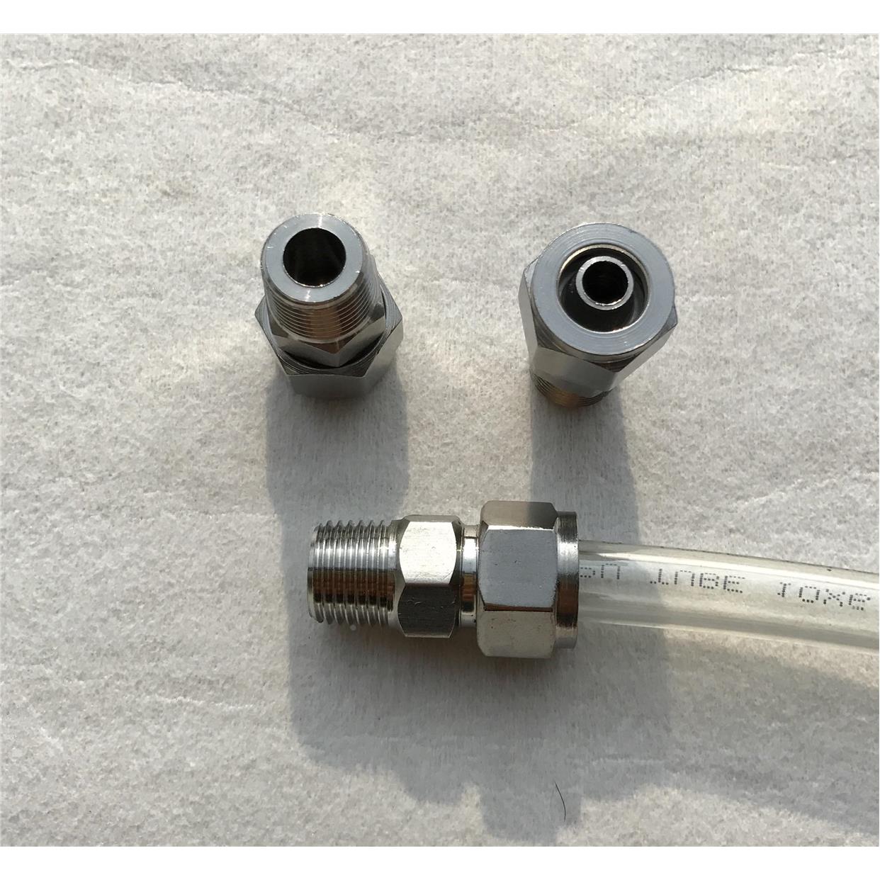 ZG1/2不锈钢快拧接头 外螺纹ZG1/2 PT ZG1/4 ZG3/8 ZG1/8接pu气管