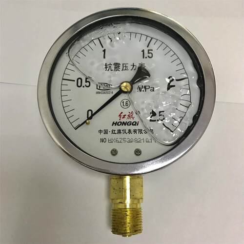 抗震压力表  yn100 0-2.5mpa m20*1.5 外壳直径100MM 10cm 径向