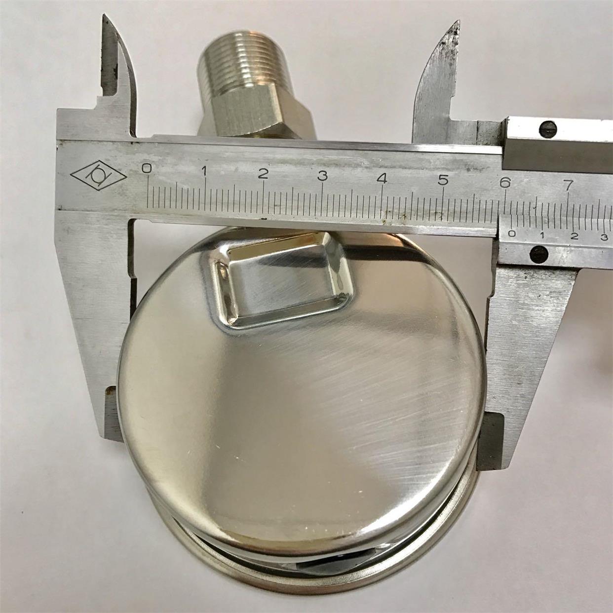 耐震压力表 k61 1mpa 直径60mm (前壳68mm 背后61mm) 螺纹m20x1.5
