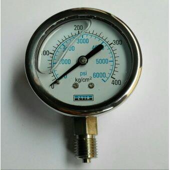 定制 全不锈钢zyia油压水压表防震(振)压力表yn-63 400kg/6000psi