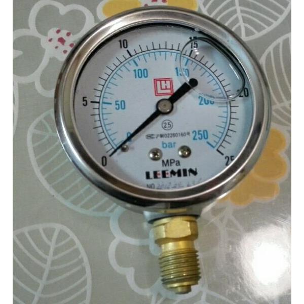 250bar 25mpa leemin 液压件压力表 液压油防振压力表 直径63MM