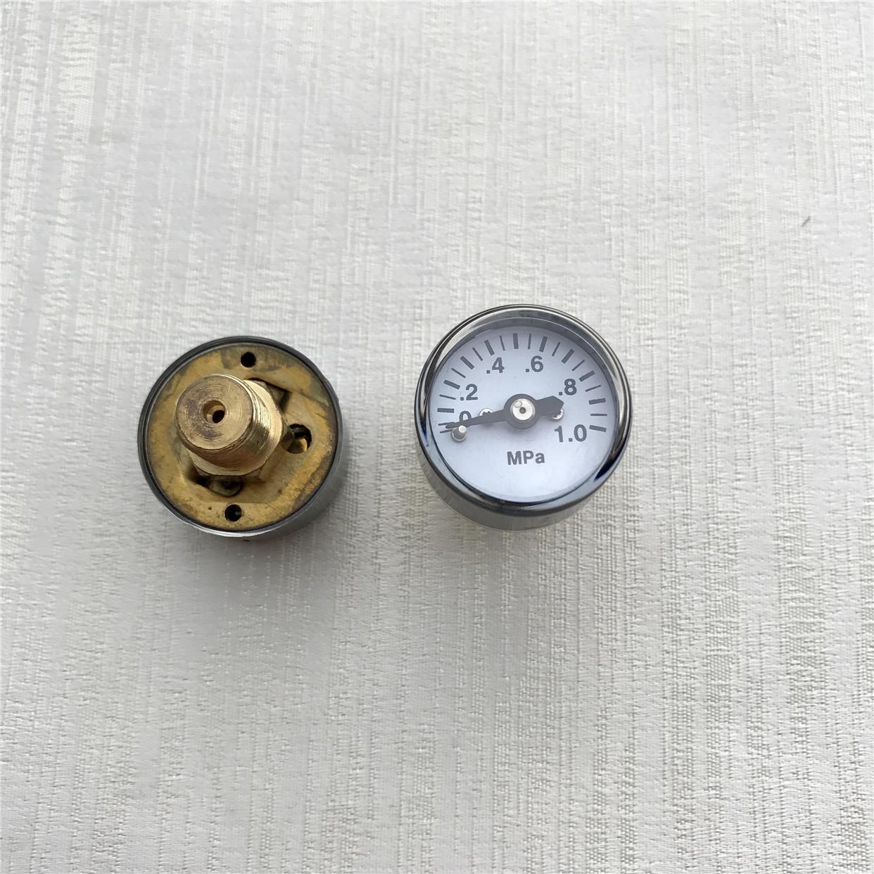 微型压力表 轴向 25mm 压力1mpa 螺纹 m10*1 y-25z 塑料外壳 小表