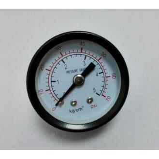 轴向不带边压力表 直径40mm 压力0-5kg/cm² 0-70psi 螺纹pt1/8