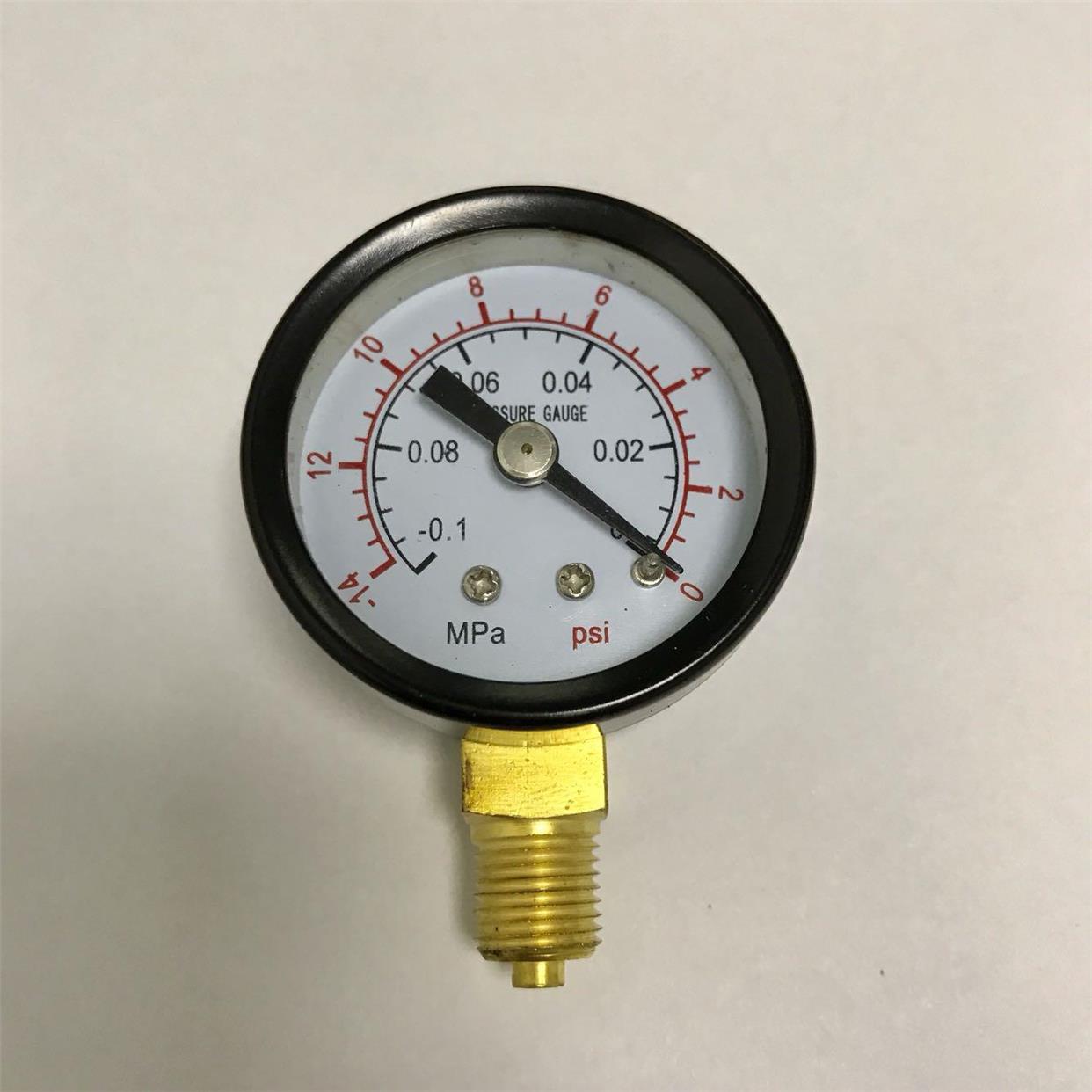 径向 真空表 直径40mm 背后外壳40.5mm -0.1-0mpa -14-0psi m10x1