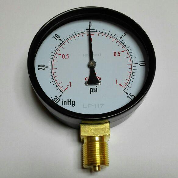 正负压压力表压力真空表YZ-100-1bar～+1bar-30inhg～+15psi100mm