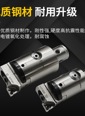 。极细微调精镗头HBOR25/32/40/50M精镗刀配件滑块刀片座SRTP2938