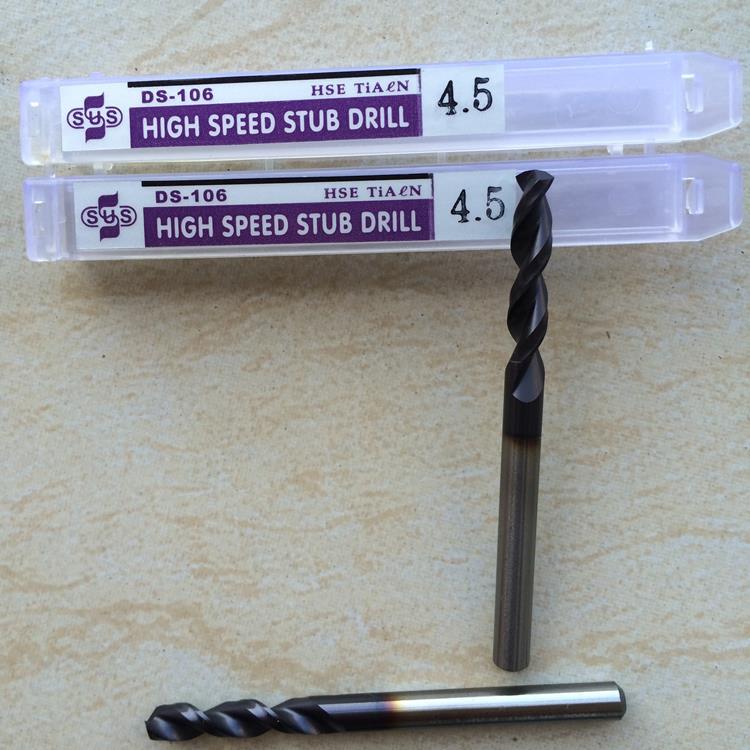 台湾苏氏高速短刃钻头1 1.1 1.2 1.3 1.4至13mm覆TIALN短刃型钻咀