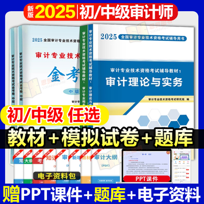 审计师中级教材2025年初级审计师考试用书历年真题库模拟习题集审计理论与实务审计专业相关知识审计师