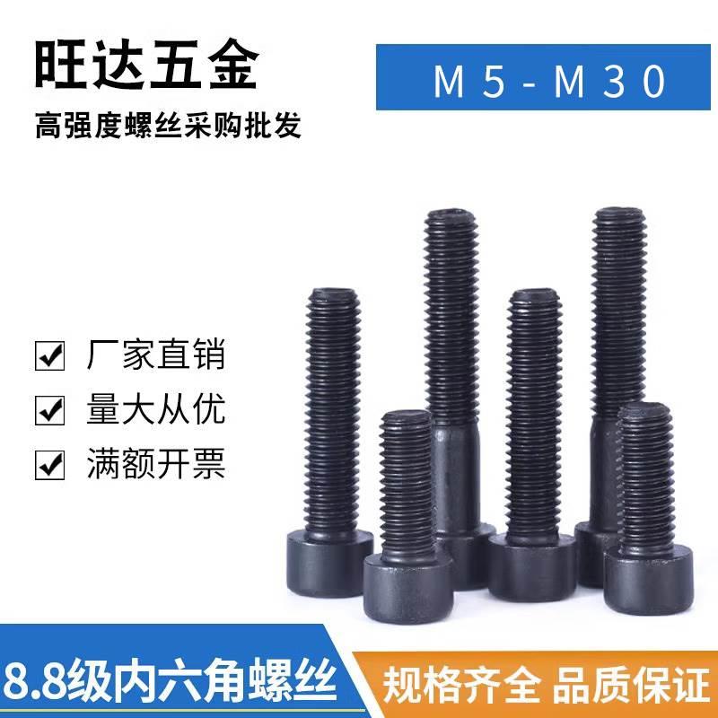 8.8级内六角螺丝螺栓高强度螺丝M5M6M8M10M12M16M18M20M22M24M30
