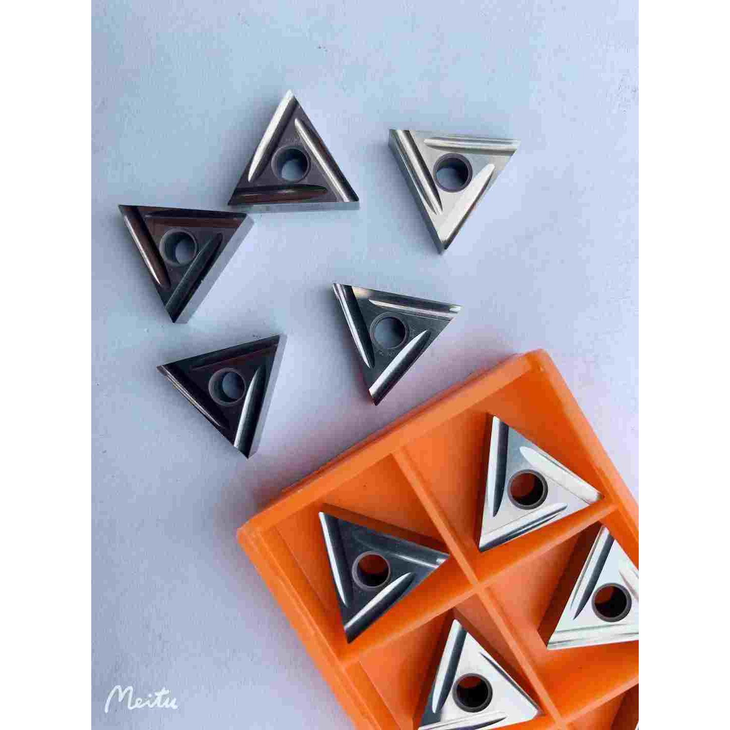 数控车刀片金属陶瓷 三角形外圆内孔精车TNGG160404/8R-PTNMGR-VF