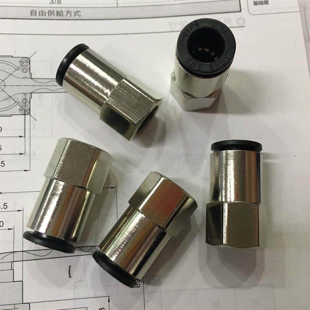 YONGRUI 永瑞 内螺纹直通 RPD8-01 快速气管接头RPD6-01