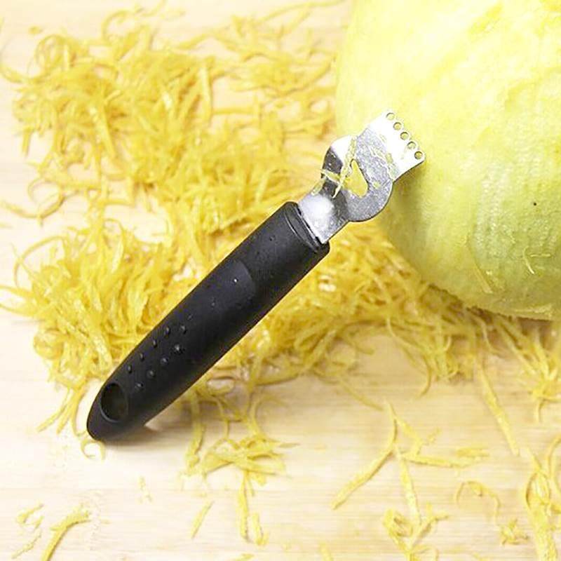 不锈钢柚子皮刀 柠檬皮刨丝器 橙子刨皮刀 多功能蔬果刮丝器实用