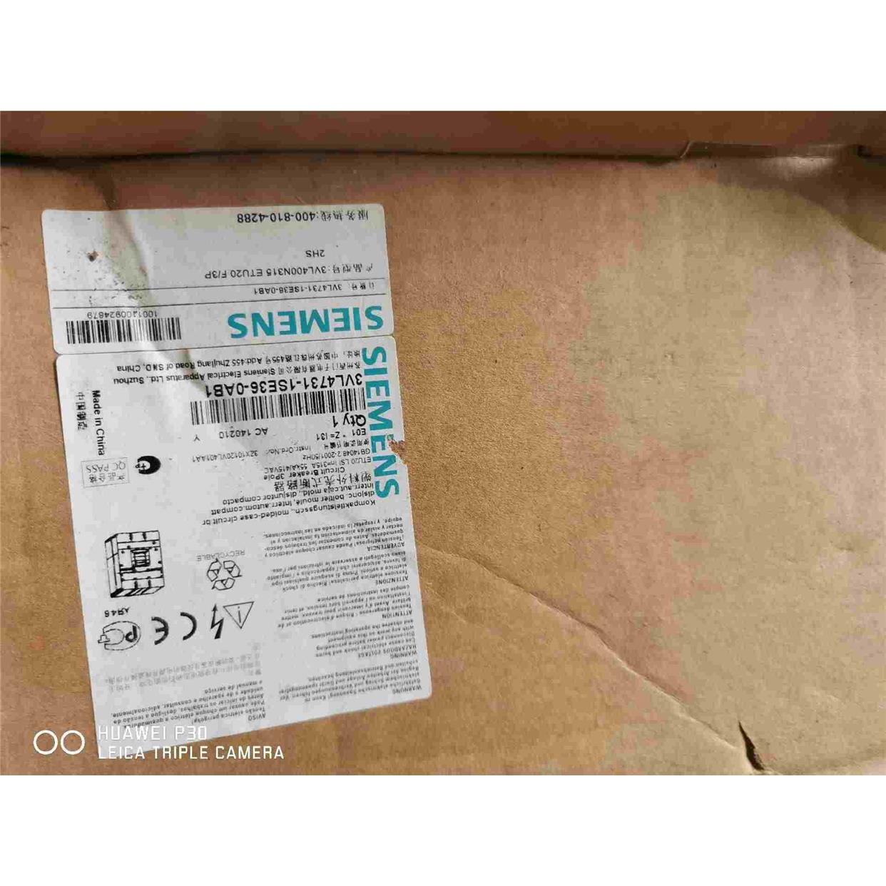 塑壳断路器VL400N 3VL4731-1SE36-