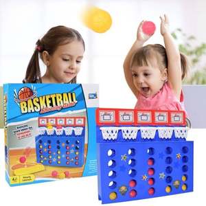 弹射篮球游戏儿童益智手指投篮对战亲子互动桌游玩具四子棋亲子