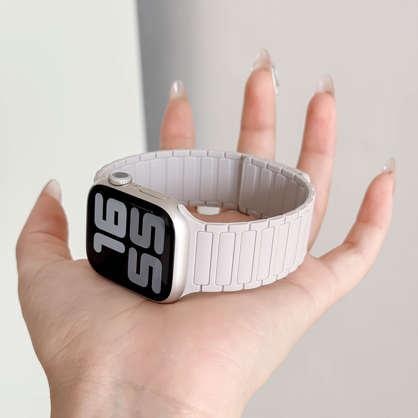iWatch11三珠硅胶磁吸表带图片