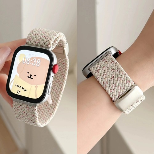 适用华为fit4表带编织磁吸fit4pro智能手表fit3腕带watchfit3运动手环表链透气女款手表带新款三四代替换带男