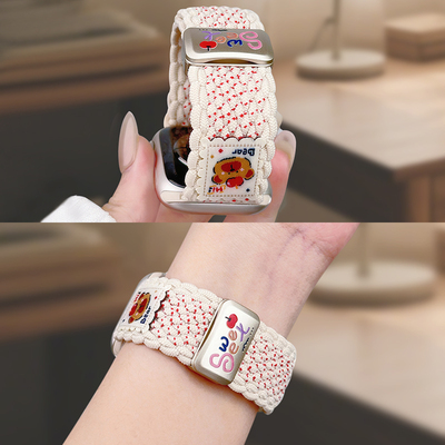 【爆款】适用iwatch卡通小熊表带