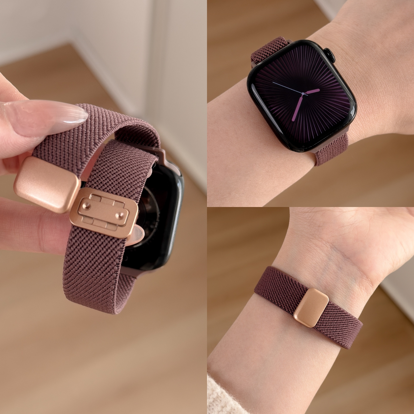 适用苹果S11手表表带细款尼龙